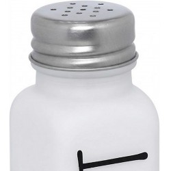 Saleiro 80ml Branco Manhattan em Vidro e Inox Hauskraft